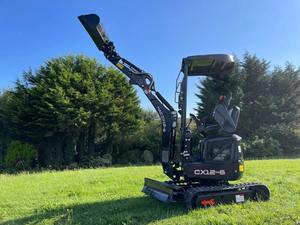 MAC CX12-6 micro digger. 1.2 Ton operating weight. Breaker and <b>rake</b> attachment options in stock - Product Image 2