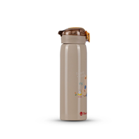 Termo de Acero Inoxidable de Doble Pared de 450 ml con Diseño de Dibujos Animados, Aislamiento Térmico de 12-24 Horas, Diseño Antiderrames