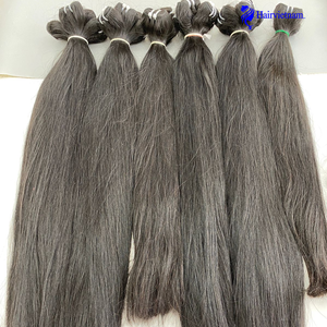 Usine En Gros Remy Cheveux Humains Bruts Bundles 100% Non Transformés Vierge En Vrac Extension De Cheveux Vague Naturelle Lâche Styles De Vague Profonde - Product Image 2