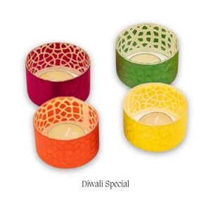 Best Quality Handcrafted Sanjhi <b>Tealight</b> <b>Holder</b> for Festive Ambience or Home Decor and Spiritual Settings Available for Sale - Product Image 6