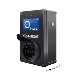 Vorsprung CyberPro Smart EV Wall Socket Untethered EV Charge Point 4.3'' LCD Display 7.4kW / 32A ev car charger fast charging