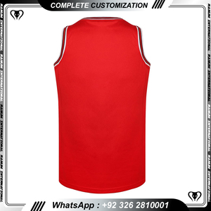 Dernier modèle Maillot de basket-ball personnalisé Maillots de basket-ball unis réversibles Ensemble d'uniformes pour hommes - Product Image 6