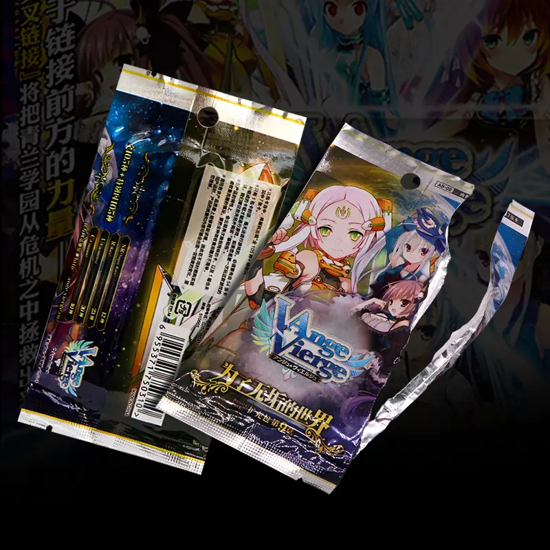 Custom Holographic Collections Cards Supplier OEM Box Storage Printing Japanese Anime Game Sleeves Foil Packaging Trading Cards