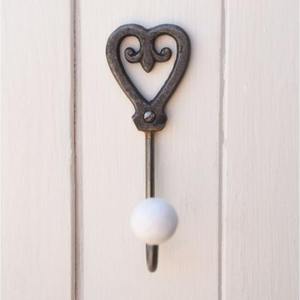 <b>Heavy</b> <b>duty</b> iron wall hooks in black rustic design for hallway or closet organization and decoration - Product Image 5