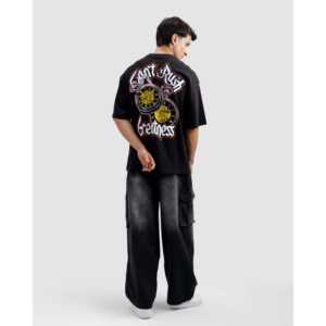 T-shirt 100% Coton « Can't Rush Greatness » en Jersey Compressé Tissu Gaufré Teint en Pièce Sérigraphie Léger - Product Image 5