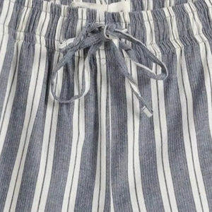 100% coton rayé chaud Shorts taille haute respirant tricoté toile cordon fermeture Style décontracté mi OEM Service disponible - Product Image 3