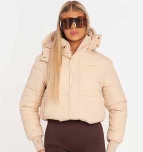 Veste matelassée légère et respirante à manches longues pour femme EVER GLOW OEM, avec emplacements pour logo personnalisé, fermeture éclair intégrale, pliable, en tissu toile - Product Image 1