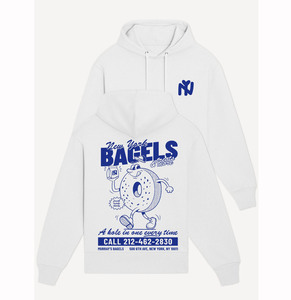 เสื้อฮู้ดผ้าฝ้ายสีขาวมีฮู้ดปกติแบบใหม่ - Product Image 1