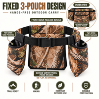 Sac banane de chasse multi-poches en nylon camouflage avec boucle à dégagement rapide réglable, durable, respirant et portable pour activités de plein air