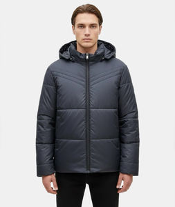 Veste matelassée pour homme d'hiver sur mesure de haute qualité, veste matelassée de qualité supérieure, légère, fermeture éclair, vestes matelassées - Product Image 1