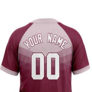 Venta al por mayor personalizada juventud béisbol Jersey cómodo poliéster botón completo frente ropa deportiva precios de fábrica - Product Image 6