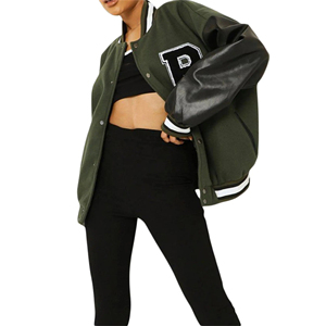 Venta al por mayor en blanco bombardero chaqueta universitaria hombres Letterman Varsity chaqueta hombres Varsity chaqueta Letterman béisbol americano - Product Image 6