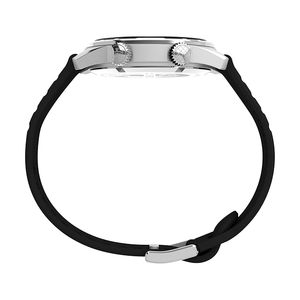 Traditional Analog <b>Watch</b> for <b>Man</b> with <b>Black</b> Round Dial & <b>Black</b> Synthetic Strap Band Water Resistant <b>Men's</b> Wrist <b>Watches</b> - Product Image 2