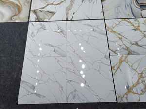 Azulejos de porcelana pulida multicolor de 60x60cm, interiores elegantes, acabado de mármol, interiores lujosos vitrificados brillantes de 600x600mm - Product Image 3
