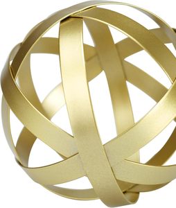 Handmade Modern <b>Gold</b> Orb Sculpture Woven Sphere for Home Table <b>Shelf</b> Decor Birthday Occasion Decorative Manufacturer Exporter - Product Image 4