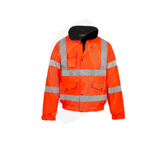 Veste de sécurité homme légère haute visibilité réfléchissante ANSI classe 3 imperméable et respirant vêtements de travail d'hiver veste de sécurité polyester sécurité industrielle - Product Image 4