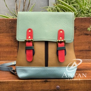 Recién llegado, mochila de cuero reciclado Vintage directamente de fábrica para mujer, mochila Vintage de hombro de gran capacidad de alta calidad - Product Image 1