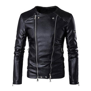 Chaqueta de moda de cuero de Color marrón para hombre, nueva chaqueta de cuero genuino para hombre de otoño, chaqueta de moda de Cuero 100% de la mejor calidad - Product Image 2