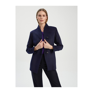 เสื้อแจ็คเก็ตคอเต่าผสมขนสัตว์สำหรับผู้หญิง BGN รุ่น W24J099 - Product Image 3