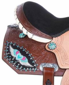 Selle de Cheval Western Anglaise de Course en Cuir Premium Faite à la Main, Confortable et Durable, avec Détails en Bois et Plastique – Vente en Gros Fabricant - Product Image 2