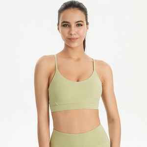 Sujetador deportivo de entrenamiento de gimnasio clásico personalizable con logotipo frontal de cuello Halter antibacteriano de alto soporte para mujer - Product Image 1