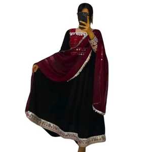 ชุดแต่งงานเจ้าสาวแบบดั้งเดิมของผู้หญิงผ้าลูกไม้ยาวถึงเข่าแต่งระบายแฟชั่นทันสมัยล่าสุดคุณภาพพรีเมี่ยม - Product Image 1