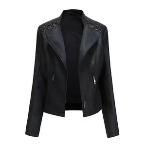 Veste en cuir véritable pour femmes pour les femmes à la mode à la recherche d'une veste fiable qui s'adapte à toutes les tenues - Product Image 1