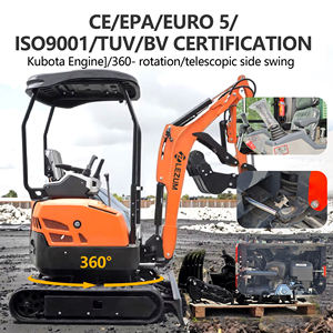 मुक्त शिपिंग लेज़म ऑर्चर्ड मल्टी-फंक्शनल 360 डिग्री रोटेशन मिनी खुदाई के लिए कुबोटा इंजन और रोटोटिल्ट के साथ 1.8 टन - Product Image 5