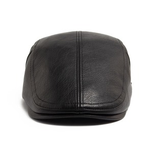 Boinas Unisex de otoño e invierno, gorras de vendedor de periódicos a la moda, visera Vintage, cuero Real de mayor calidad, grueso, cálido, informal para hombres y mujeres - Product Image 3