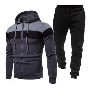Customized Logo Tracksuit Streetwear 100% Cotton Tracksuits For Men Quick dry <b>Running</b> Outdoor Jogging Set Lightweight - Product Image 4