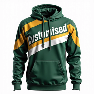 เสื้อฮู้ดดี้โอเวอร์ไซส์สำหรับผู้ชาย สไตล์สตรีทแวร์ พิมพ์ลายแบบซับลิเมชั่น ทนทาน ใส่สบาย ผลิตจากผ้าโพลีเอสเตอร์ 100% ผสมผ้าฝ้ายพื้นฐาน ให้ความสบายในชีวิตประจำวัน รับสั่งทำตามแบบ - Product Image 1