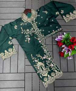 Sari Seda Listo para Usar Fiesta India Ropa de Boda en Precio Al por Mayor Bordado Tradicional Trabajo Banarasi Khadi choli - Product Image 4