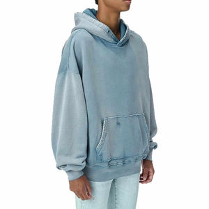 Offre Spéciale Pull sur mesure sérigraphie Sweat à capuche Boxy surdimensionné Vente en gros Sweats à capuche et sweat-shirts pour hommes délavés à l'acide - Product Image 4