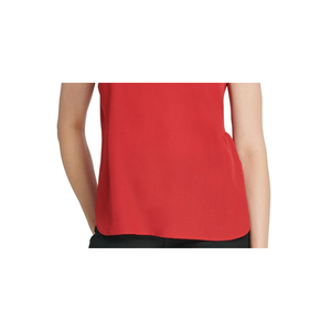 Top Rosso Casual da Donna DKNY con Maniche a Sbuffo, Taglia Media - Product Image 3