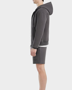 Sudadera con capucha con cremallera Premium para hombre Mezcla de poliéster y algodón suave Capucha ajustable Bolsillos con cremallera Elegante y cómodo para ropa informal - Product Image 3