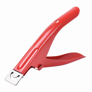 Cortadores de punta de uñas recubiertos de Color rojo Cortaúñas postizas de acero inoxidable Cortadores de Punta acrílica Cortador de borde de punta de uñas - Product Image 1
