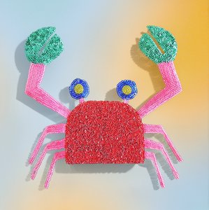 Parche Termoadhesivo de Lentejuelas con Diseño de Cangrejo para Decoración de Ropa - Product Image 1