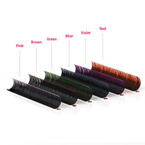 CharmLash 0,03 0,05 0,07 pestañas a juego de colores llamativas pestañas coloridas mezclar bandejas de pestañas proveedor mayorista OEM ODM - Product Image 1