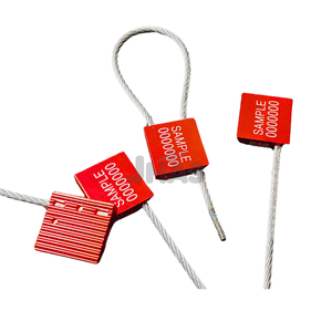 Joint de serrure de câble en aluminium Jhas de haute qualité 3.5mm diamètre 30x33mm meilleur prix logistique de sécurité usage industriel plastique métal - Product Image 1