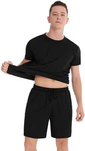 Prince Industry hommes décontracté motif solide à manches courtes T-Shirts survêtement et ensembles de shorts personnalisés dernière conception t-shirts vierges - Product Image 4