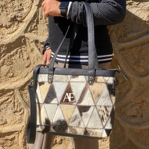 Nuevo y elegante pelo hecho a mano Real en cuero de piel oculta bolsos de noche bolsos de hombro para mujer bolsos de compras de retales de alta calidad - Product Image 1