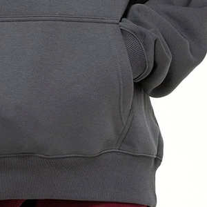 Ensembles de sweats à capuche et de sweat-shirts surdimensionnés pour femmes à manches longues, sweats à capuche unis pour femmes, automne hiver, grande taille, motif uni - Product Image 4