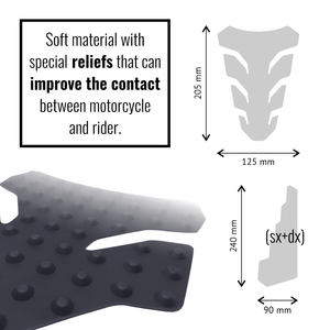 Protezione completa del coperchio del serbatoio del motociclo nero forte protezione antiscivolo adesivo - Product Image 2