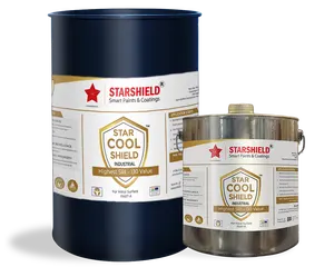Melhor pintura refletiva de calor Star Cool Shield Industrial Advanced Revestimento de telhado com repelente de água para telhados de metal