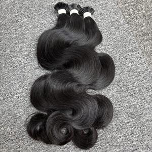 Vente en gros d'extensions de cheveux humains à pointe plate vietnamiens Body Wave de haute qualité cheveux bruts - Product Image 2