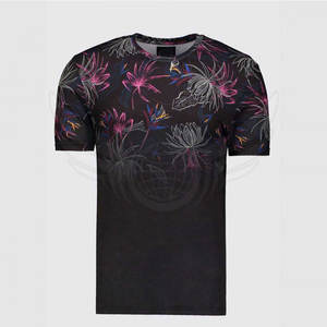 Camiseta de sublimación de gran tamaño de alta calidad, camiseta de sublimación de poliéster de color sólido para hombre - Product Image 1