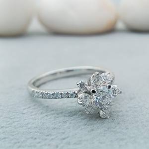 แหวนเพชรทรงกลมเจียระไนแบบบริลเลียนท์ 14k-18k ทองคำแท้ ปรับแต่งได้ สำหรับผู้หญิง พร้อมใบรับรอง ใช้สำหรับงานหมั้นและงานแต่งงาน - Product Image 4