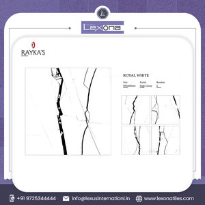 Azulejos de lujo de porcelana pulida esmaltada de alto brillo Nuevo diseño 600x600mm para piso de baño para decoración de lujo interior - Product Image 4