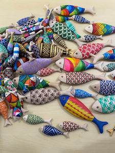 Beau poisson en bois fait à la main au Vietnam-Designs de poisson en bois personnalisés disponibles pour les commandes en gros, écologiques et durables - Product Image 6