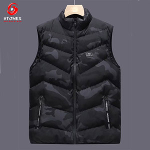 Mens Casual Lightweight Puffer Vest Winter Warm Sleeveless Jacket Windproof Quick Dry Custom Logo Accepted OEM Available - Product Image 2
